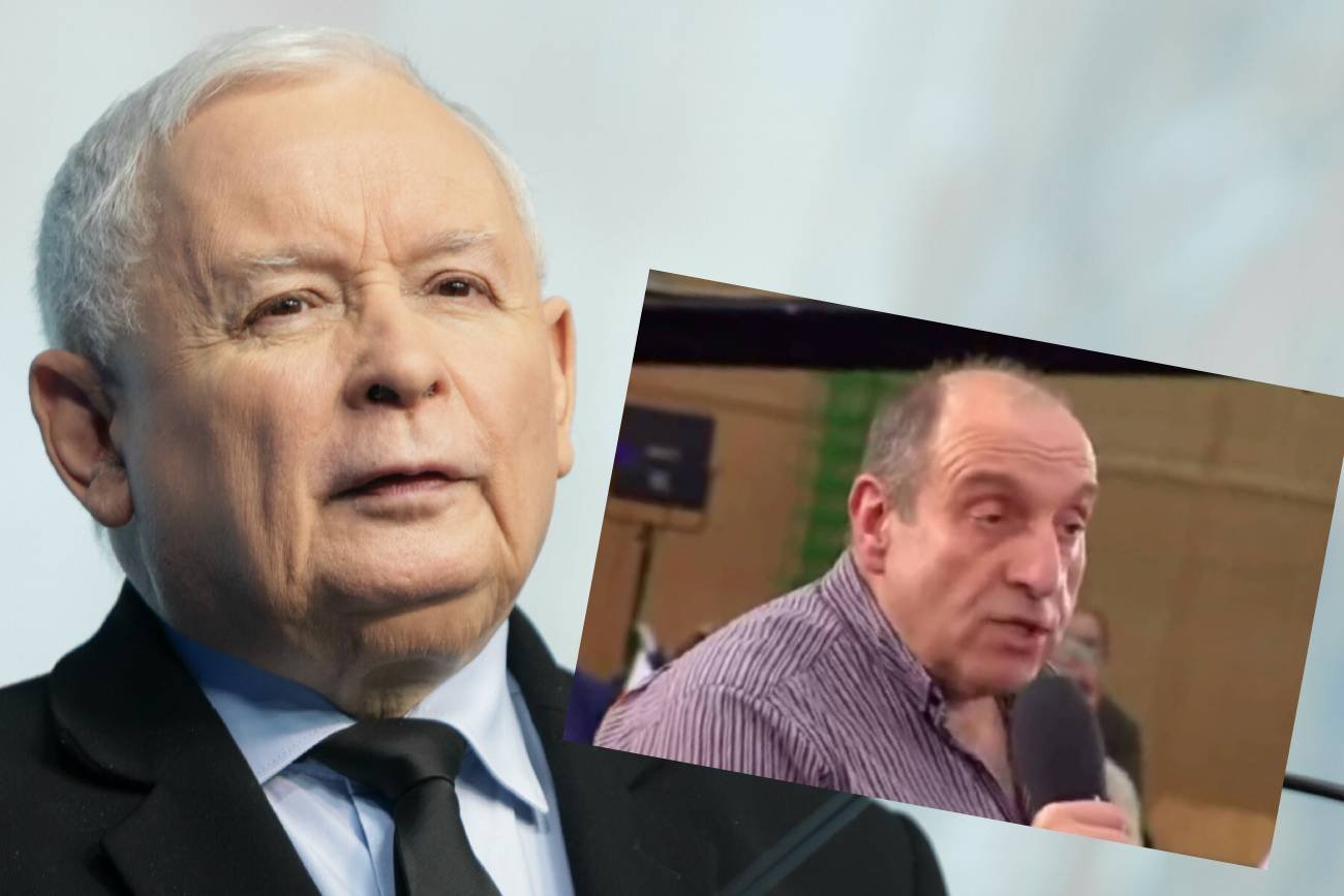 Awantura na wiecu PiS. Zapytał Kaczyńskiego o wrak Tupolewa i się zaczęło