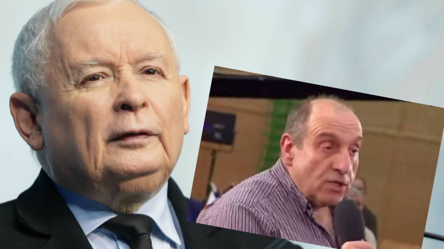 Awantura na wiecu PiS. Zapytał Kaczyńskiego o wrak Tupolewa i się zaczęło