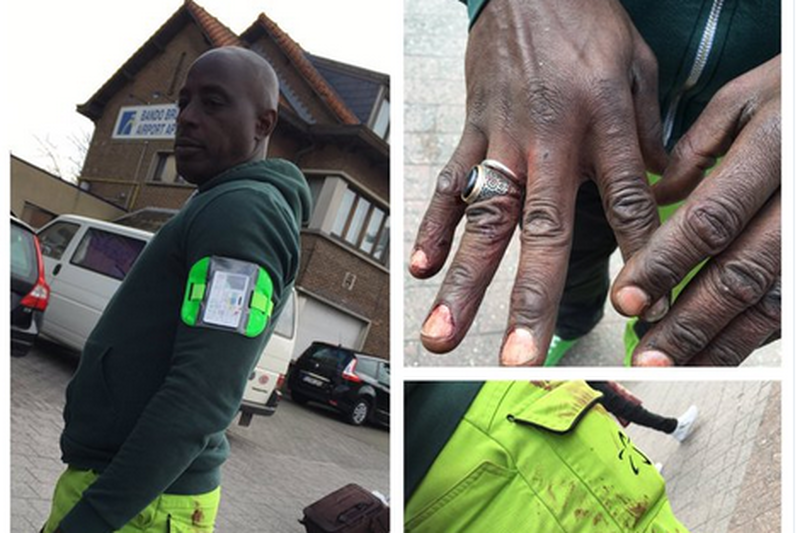 Bagażowy z lotniska w Brukseli to cichy bohater