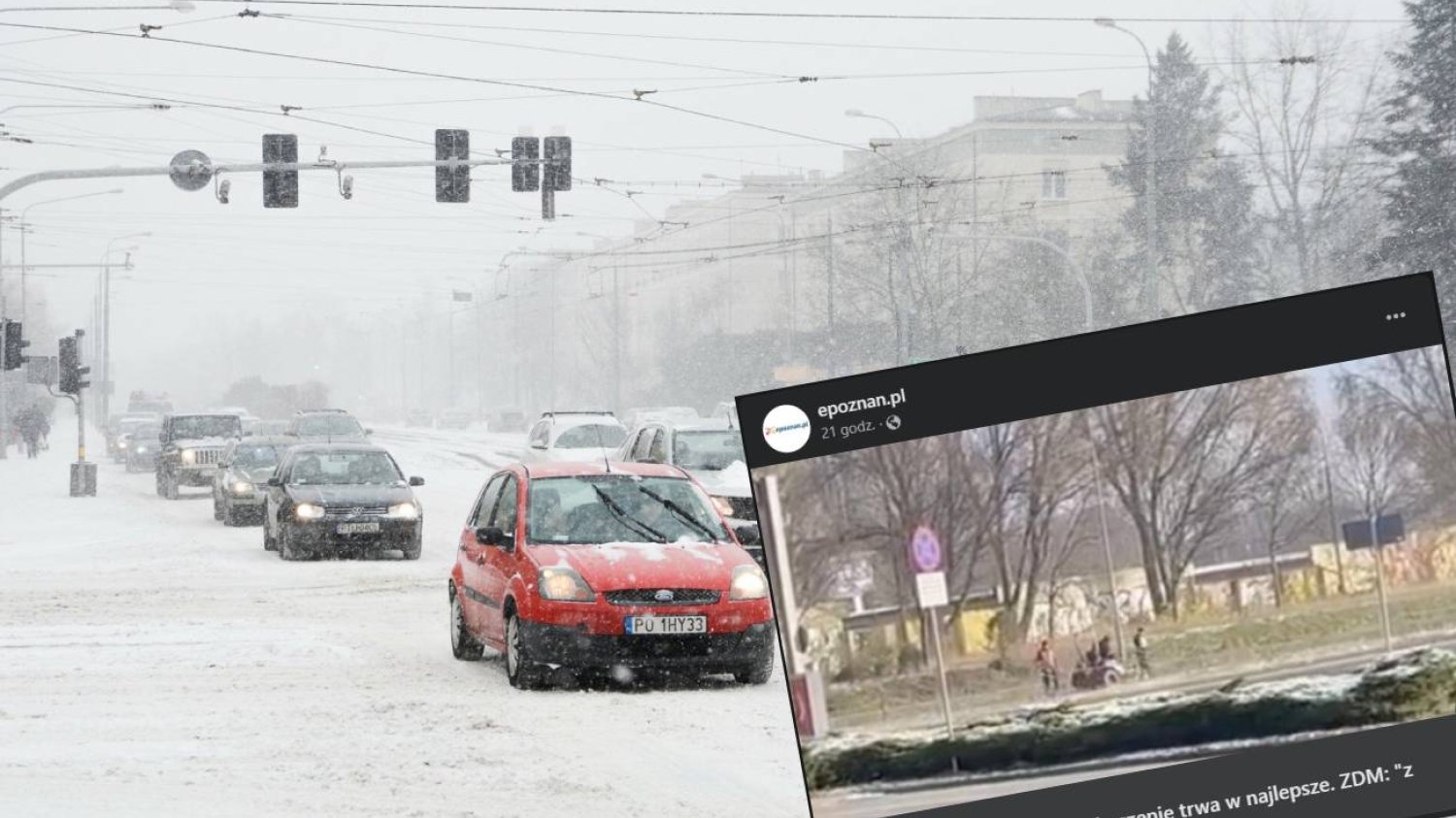 Poznań – zdjęcie drogowców obiega sieć. Niewiarygodne, co robią