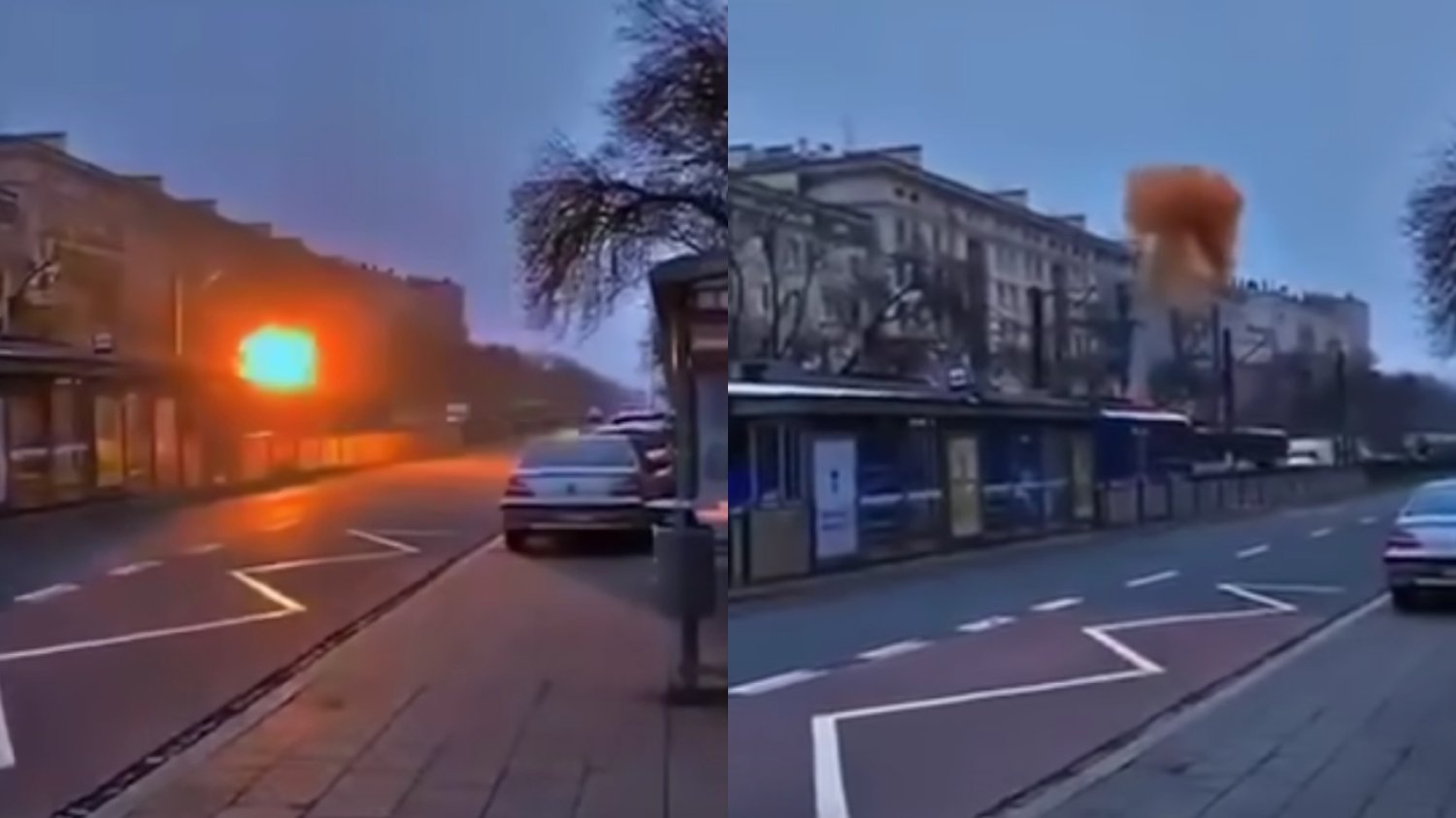 Szokujące nagranie z Krakowa. Tramwaj stanął w ogniu [WIDEO]