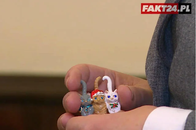 Najsłynniejsza broszka 3 koty. Czy to ukłon w stronę prezesa Kaczyńskiego? – To był ukłon w stronę kotów – powiedziała Beata Szydło dziennikarzowi Faktu.