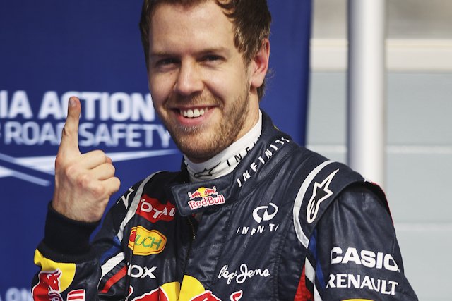 Sebastian Vettel znów miał okazję, by pokazać ten gest