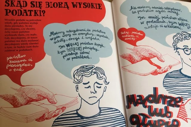 Wszędobylska ręka państwa, zabiera podatki, manipuluje wolnym rynkiem.