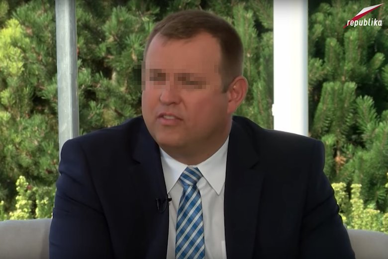 Sławomir Z. za kaucją wychodzi z aresztu. Tu na zdjęciu jako gość Telewizji Republika, gdy był prezesem zarządu PGE Górnictwo i Energetyka Konwencjonalna S.A.