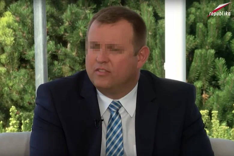 Sławomir Z. za kaucją wychodzi z aresztu. Tu na zdjęciu jako gość Telewizji Republika, gdy był prezesem zarządu PGE Górnictwo i Energetyka Konwencjonalna S.A.