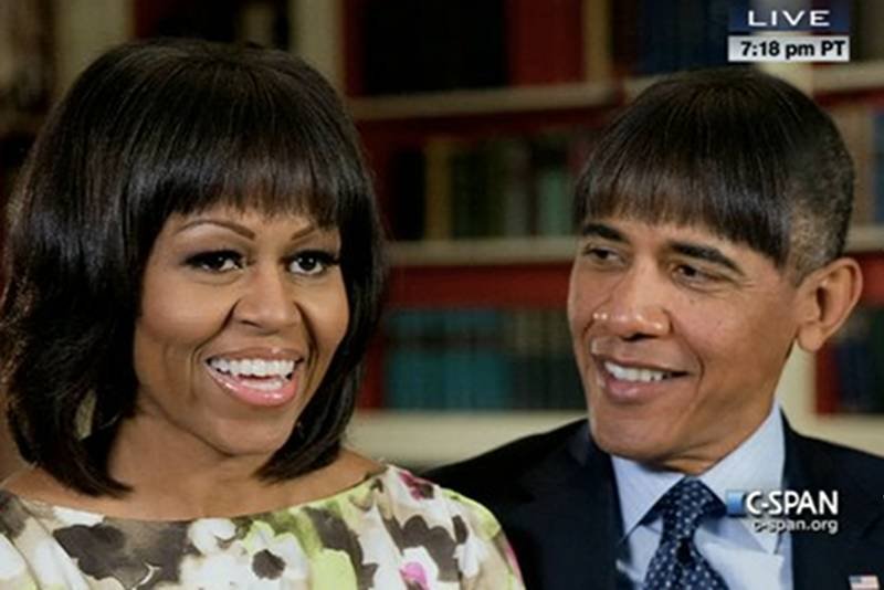 Barack Obama w czasie dorocznej imprezy popisał się dużą dawką autoironii. Zmontował nawet na tę okazję humorystyczne zdjęcia.