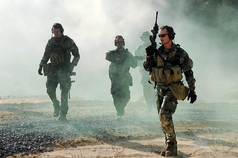 Komandosi Navy SEALs w czasie treningu