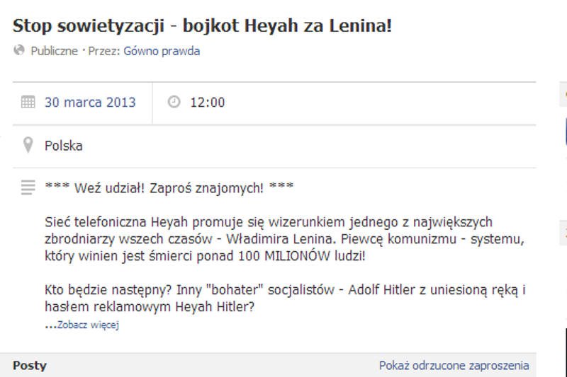 Bojkot Heyah za reklamę?