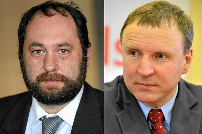 Prof. Jan Hartman i poseł SP Jacek Kurski