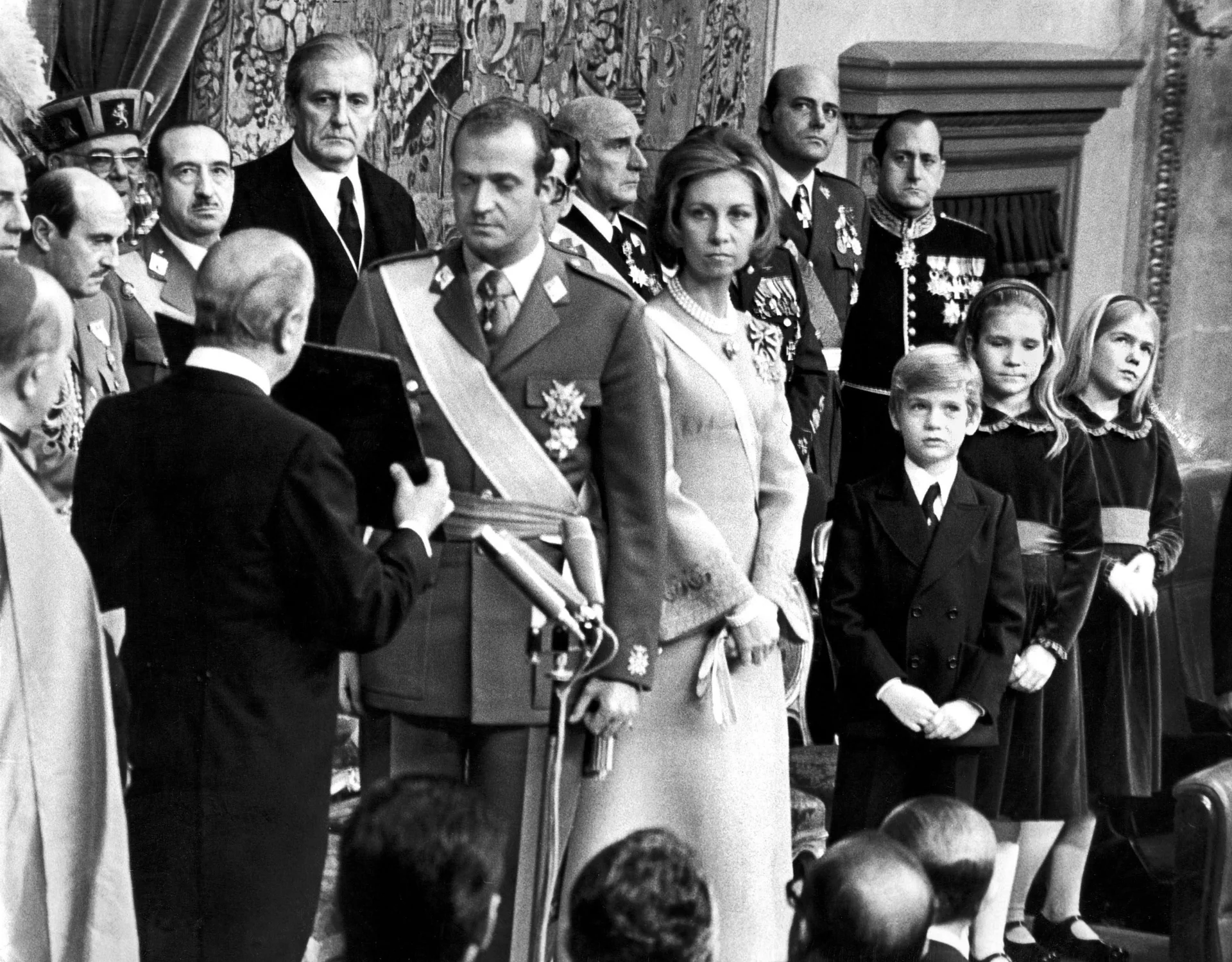 Król Juan Carlos I z żoną Zofią w 1976 r.