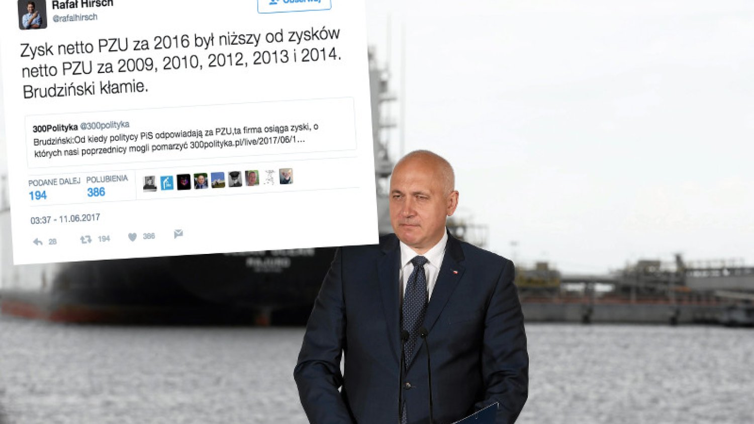 Joachim Brudziński chciał udowodnić, że to Prawo i Sprawiedliwość dba o PZU. Wyniki są jednak nieubłagane.