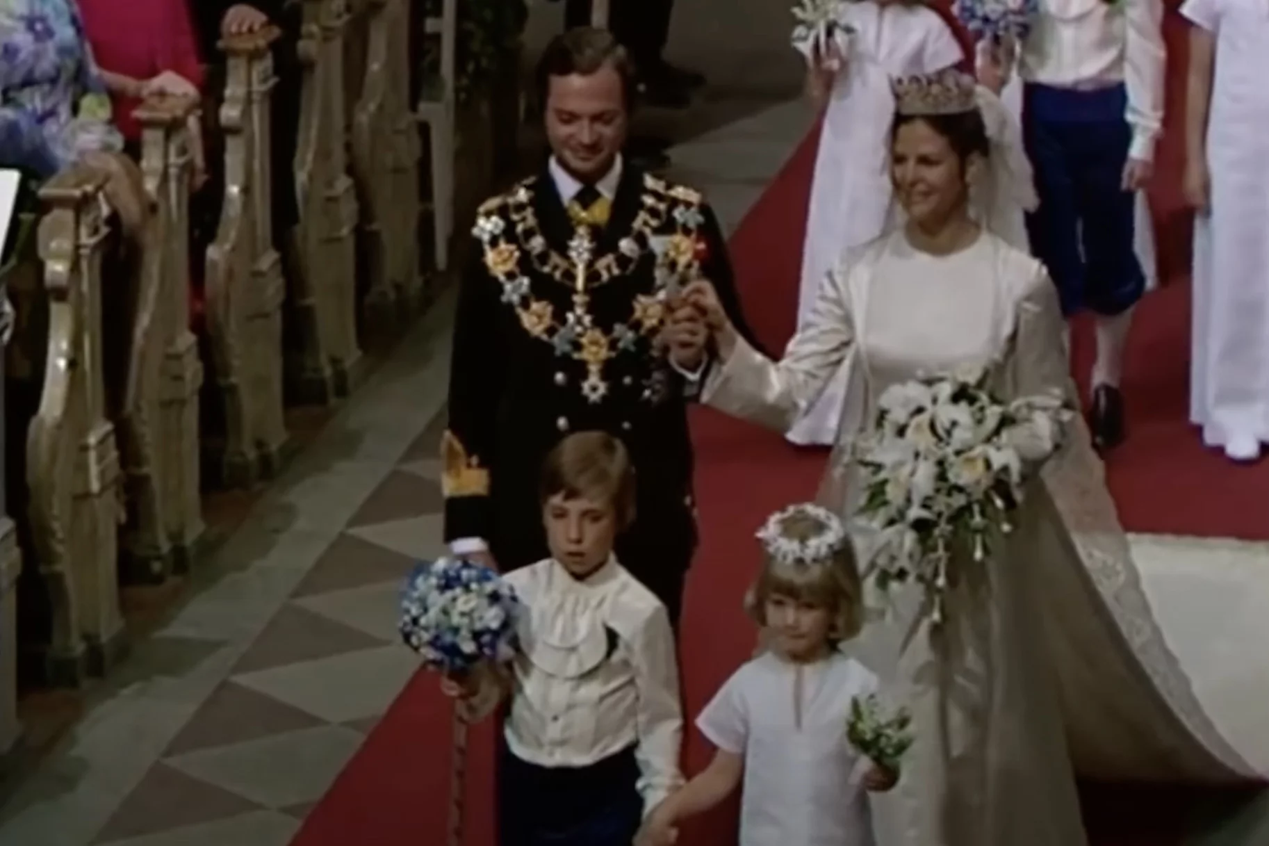 Ślub króla Szwecji w 1976 r.