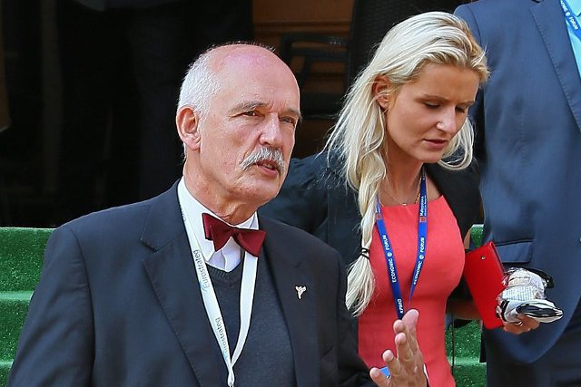 Janusz Korwin–Mikke z córką Korynną