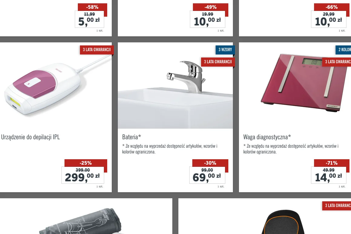 Część oferty Lidla na czarny piątek.