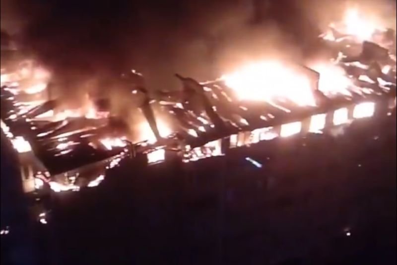 Pożar wieżowca w Krasnodarze.