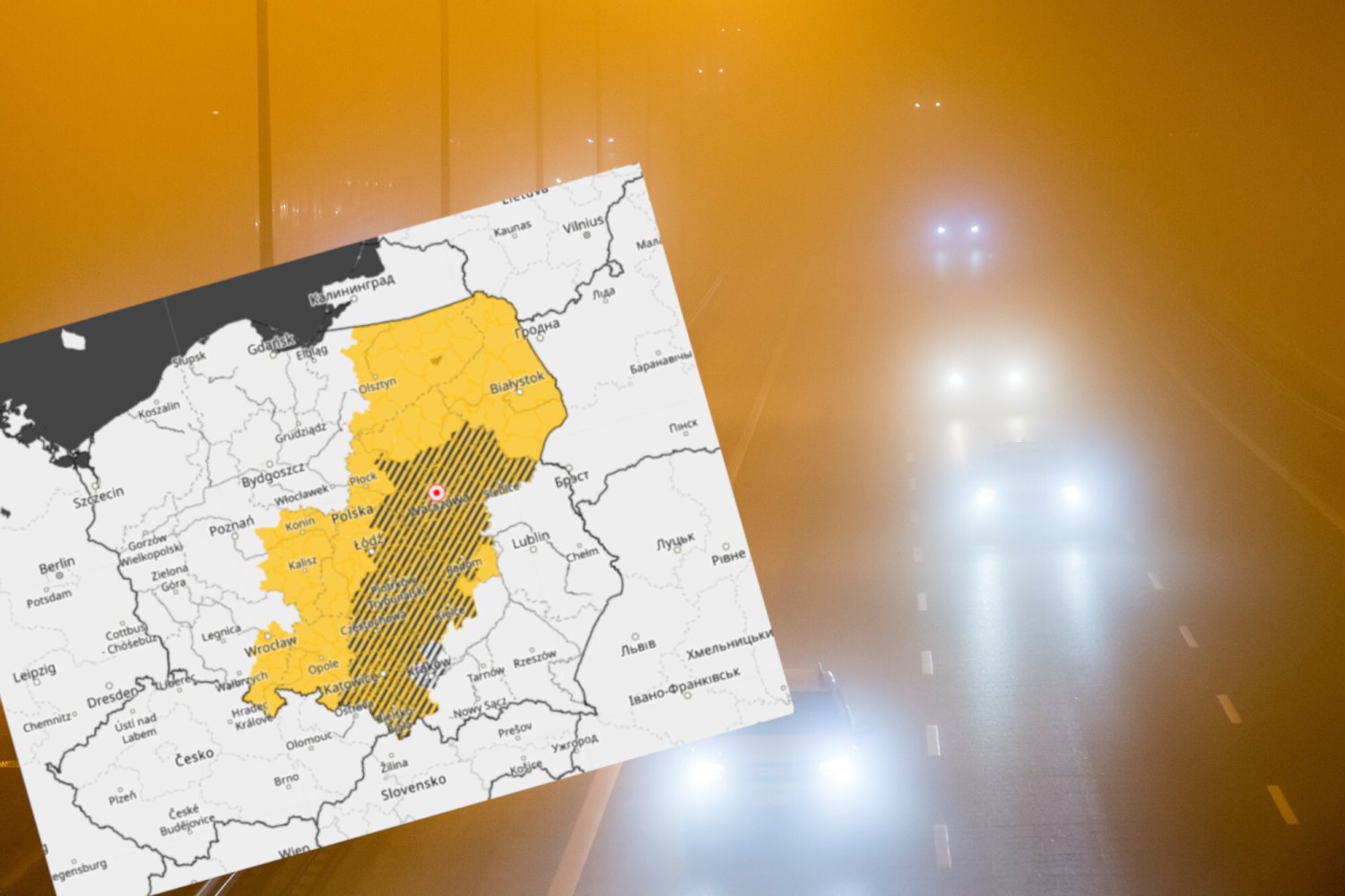 IMGW ostrzega przed deszczem, burzami oraz mgłą.