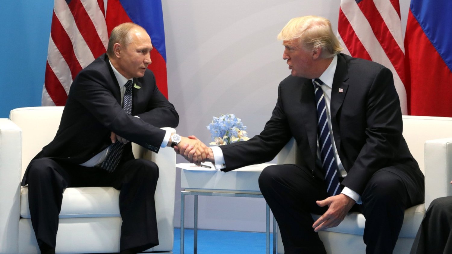 "To idealne miejsce". Dlaczego spotkanie Trump-Putin odbywa się na Alasce? Na zdjęciu: spotkanie w 2017 roku w Hamburgu.