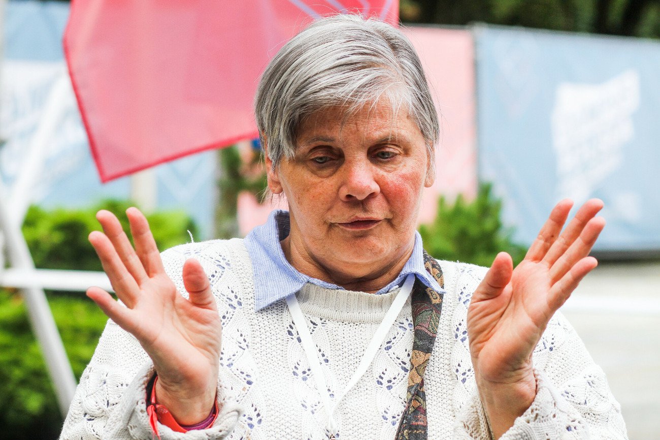 Janina Ochojska, europosłanka Koalicji Europejskiej.