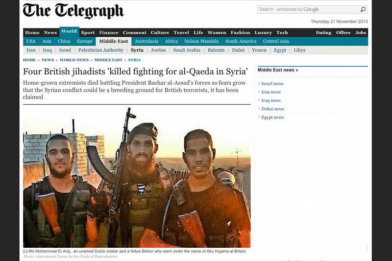 Islamscy bojownicy w Syrii: jeden z nich ma obywatelstwo holenderskie, jeden jest Brytyjczykiem i nosi imię Abu Hujama al-Britani.