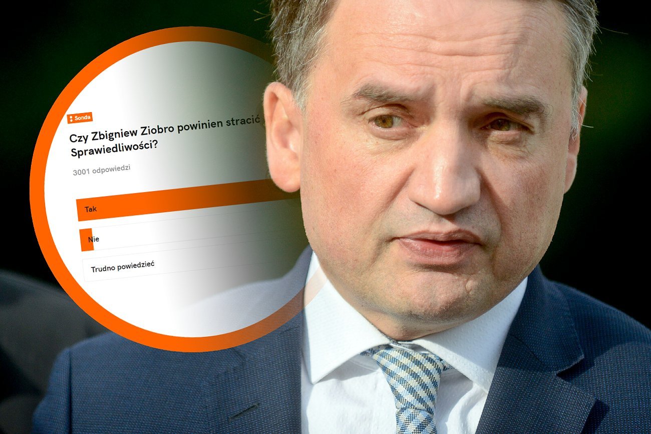 Zbigniew Ziobro i wyniki sondy naTemat.pl ws. afery w Funduszu Sprawiedliwości.