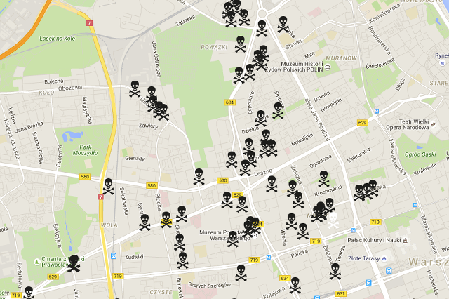 Mapa historycznie skażonych gruntów.