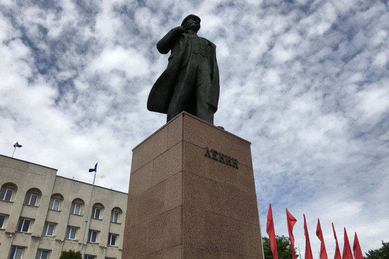 Pomnik Włodzimierza Lenina w Grodnie.
