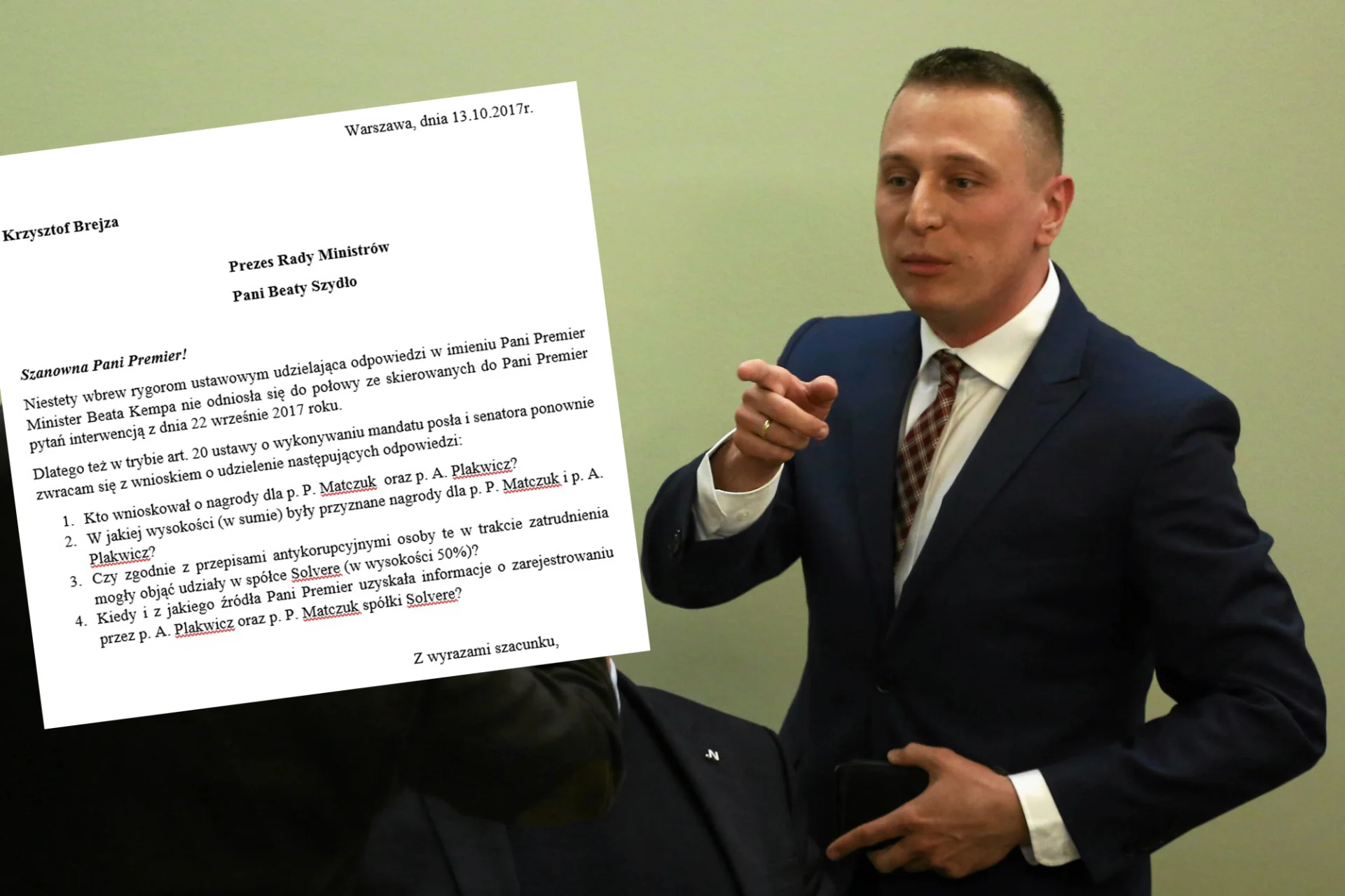 Krzysztof Brejza bawi się z KPRM w "głuchy telefon".