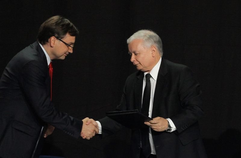 Minister sprawiedliwości i prokurator generalny - Zbigniew Ziobro i prezes PiS - Jarosław Kaczyński