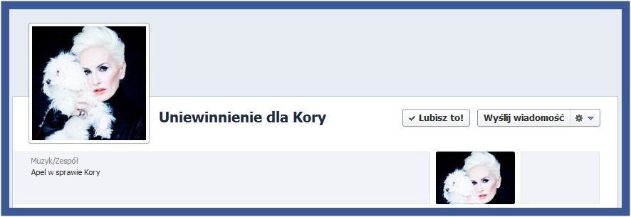 Strona "Uniewinnienie dla Kory"