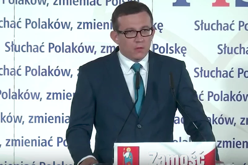 Prezydent Zamościa Andrzej Wnuk uzyskał poparcie Jarosława Kaczyńskiego w 2014 roku.