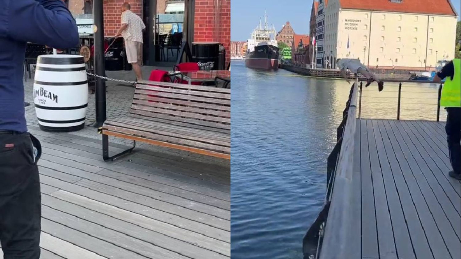 Gdańsk. Pobudzony mężczyzna zaczął uciekać przed policją.