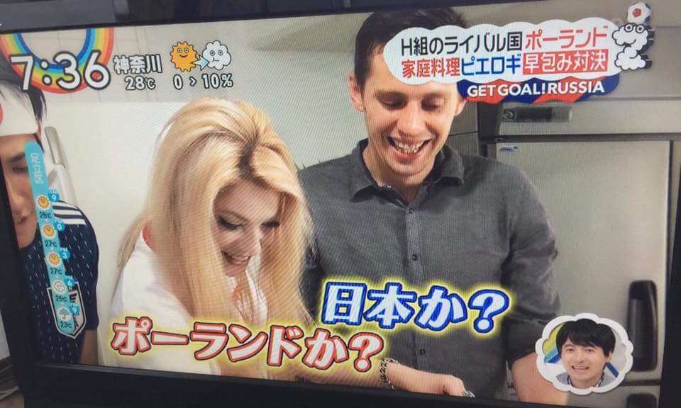 Michał Sińczak występuje w japońskich programach rozrywkowych, paradokumentach oraz reklamach