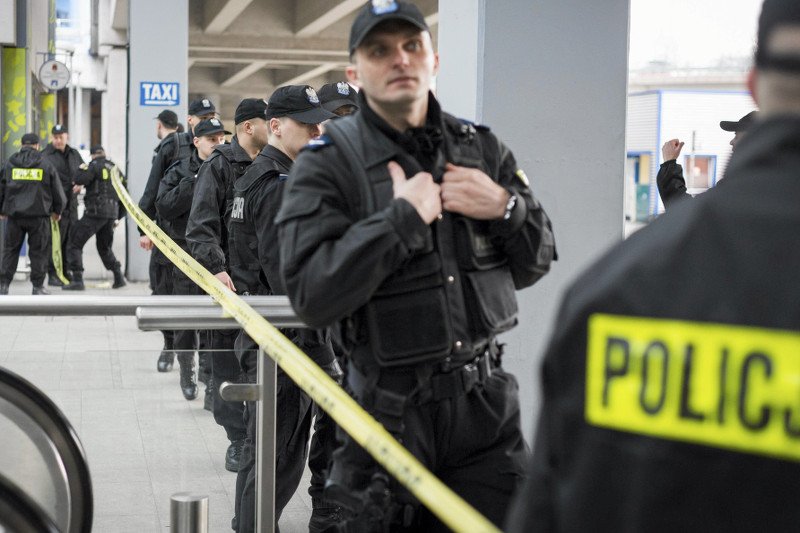 Ćwiczenia antyterrorystyczne w Krakowie.