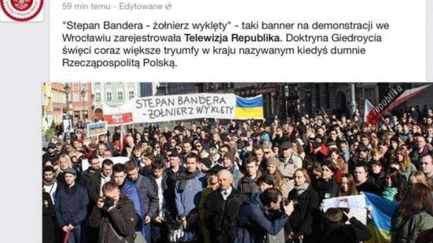 Zdjęcie, którym posłużyła się redakcja Kresy.pl. Nie ustalono dotychczas autora fotomontażu