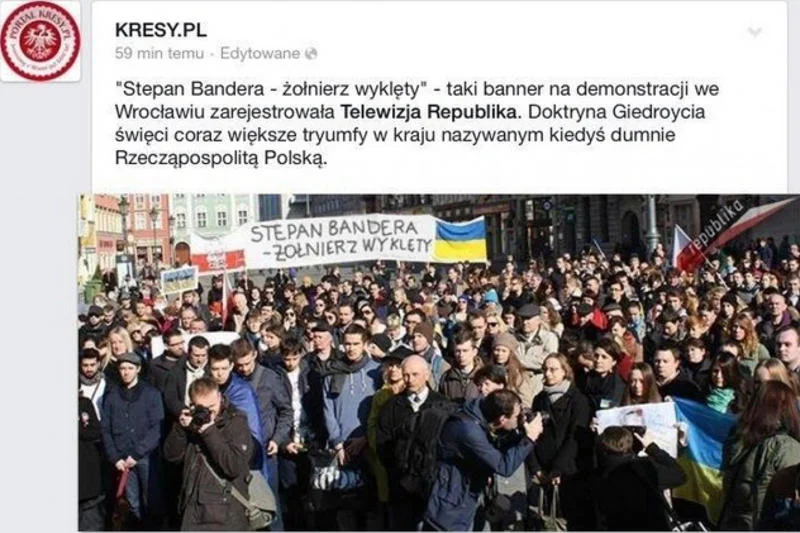 Zdjęcie, którym posłużyła się redakcja Kresy.pl. Nie ustalono dotychczas autora fotomontażu