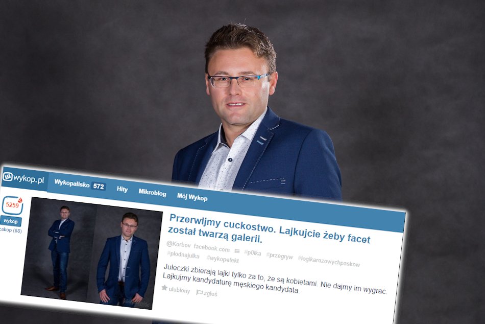 Pan Witek zdominował plebiscyt na twarz Galerii Krosno. Internauci oddali już na niego niemal 30 tysięcy głosów