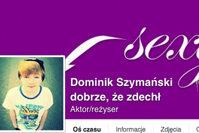 W sieci powstają nienawistne profile po śmierci Dominika.