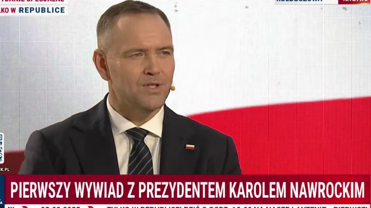 Nawrocki udzielił pierwszego wywiadu jako prezydent. Nietypowa formuła