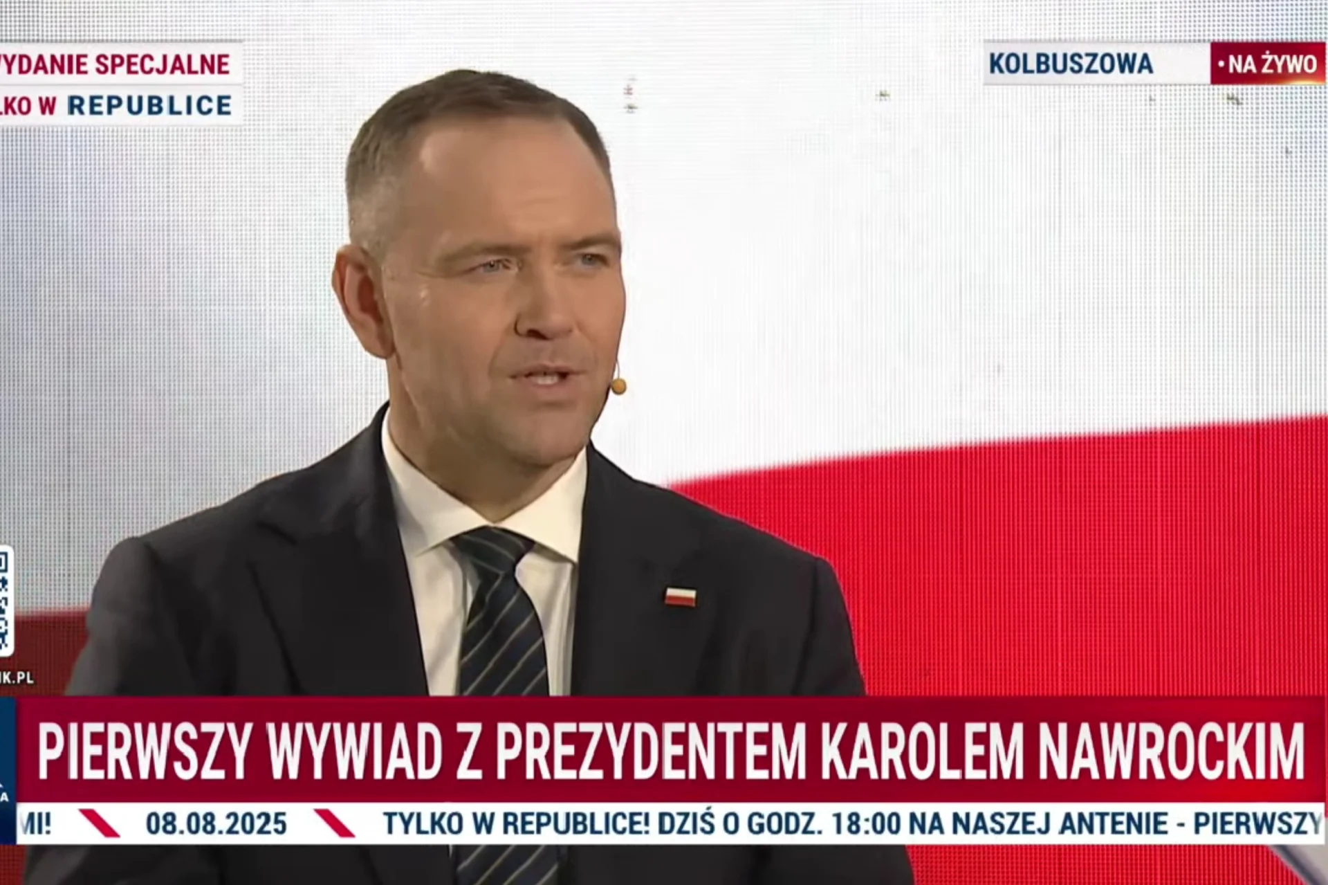 Nawrocki udzielił pierwszego wywiadu jako prezydent. Nietypowa formuła