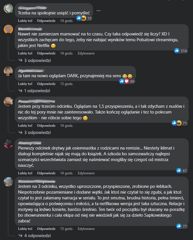 wiedźmin 3 sezon netflix hejt polacy recenzje opinie komentarze wiedźmin 3 sezon netflix hejt polacy recenzje opinie komentarze