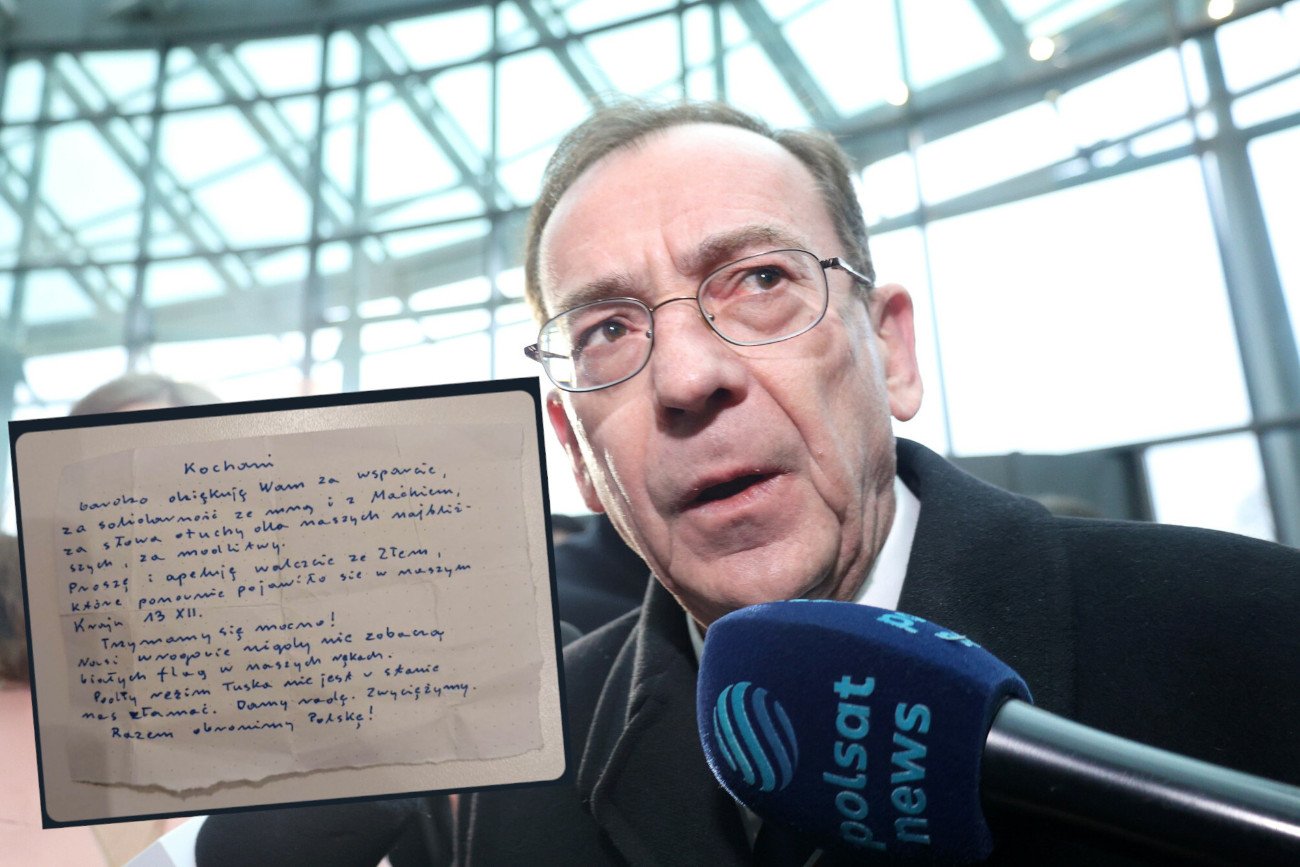 Kamiński napisał list z więzienia