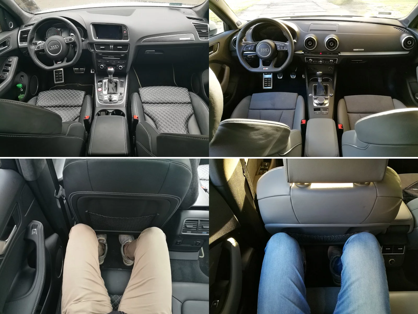 SQ5 (z lewej) i A3S (z prawej).