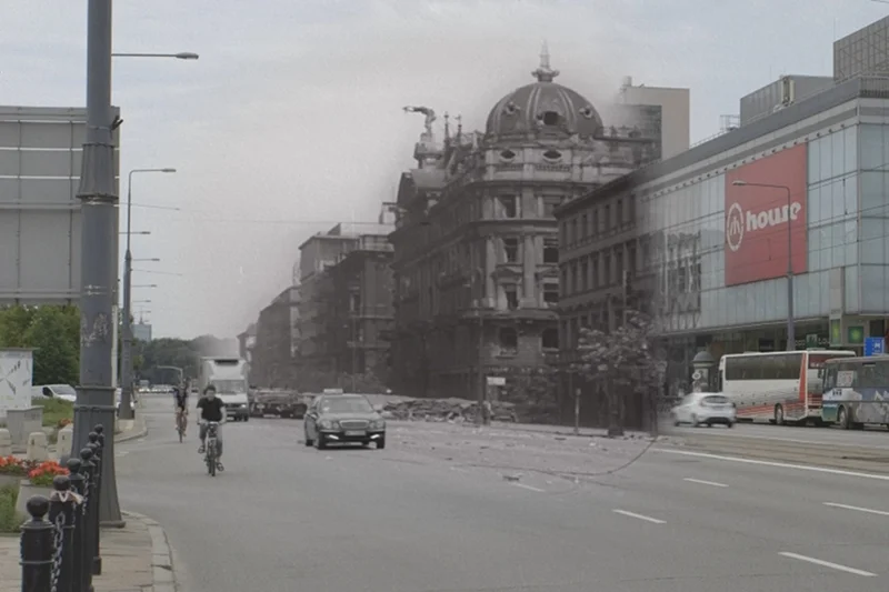 Aleja Marszałkowska 1944/2014 r.