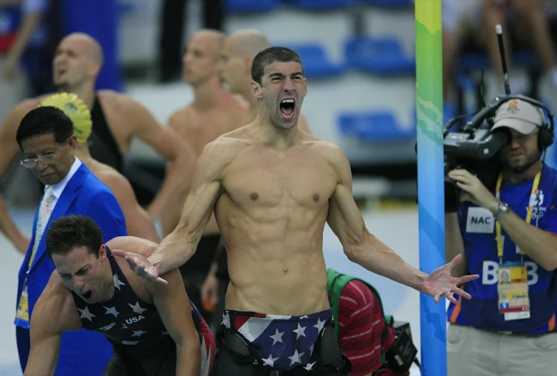 Michael Phelps na igrzyskach w Pekinie
