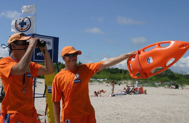 Ratownicy w Świnoujściu. Zdjęcie poglądowe