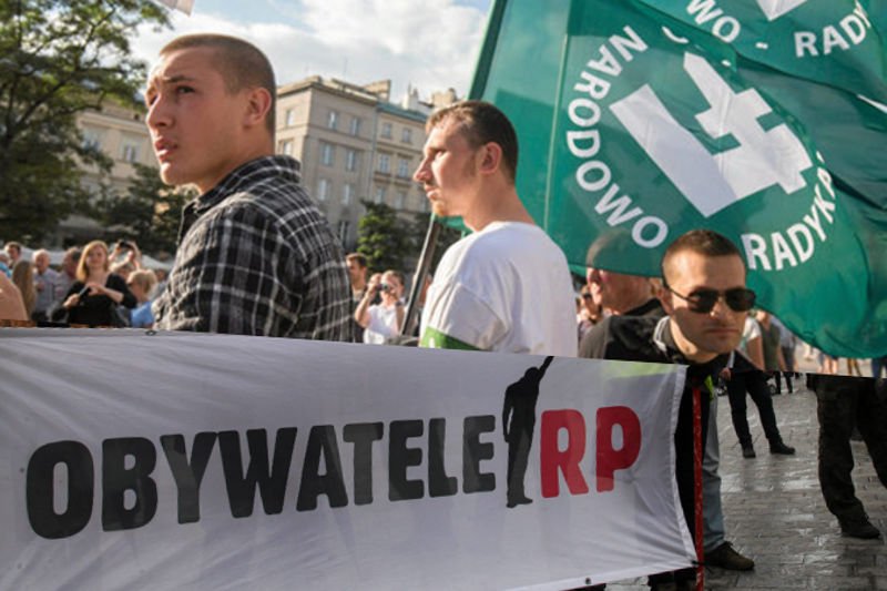 ONR–owcom i Obywatelom RP wstęp zakazany. Muzeum w Łodzi nie życzy sobie ich wizyty w rocznicę wybuchu wojny. Na zdjęciu powyżej – manifestacja ONR w Krakowie, poniżej - Obywateli RP we Wrocławiu.