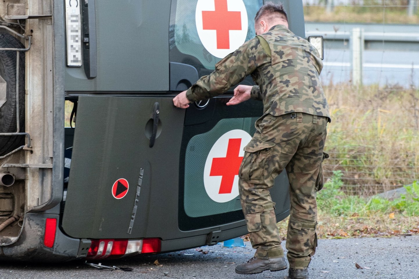 Szczecin. Poważny wypadek z udziałem pojazdów wojskowych (zdjęcie ilustracyjne).