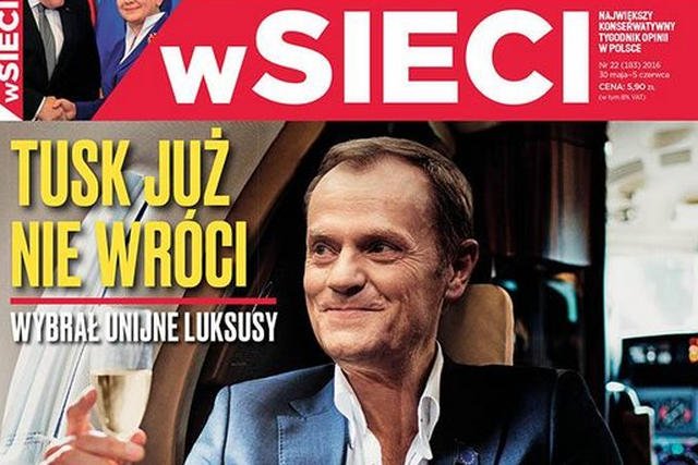 Okładka "wSieci" rozbawiła internautów.