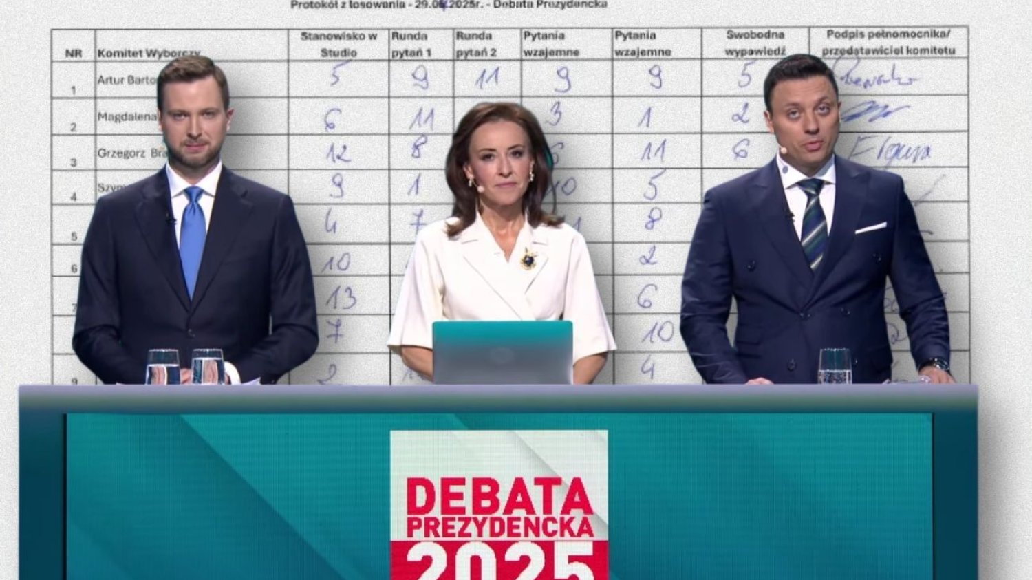 Protokół sztabów ws. debaty w TVP